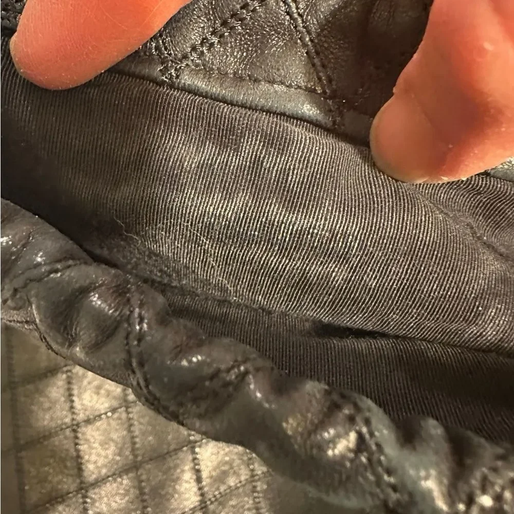 CHANEL Black Drawstring Bag